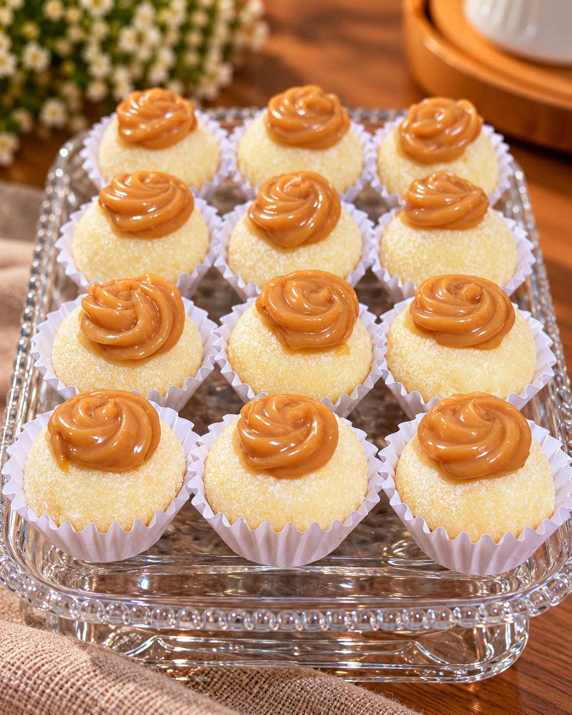 Brigadeiro Parmesão com Doce de Leite