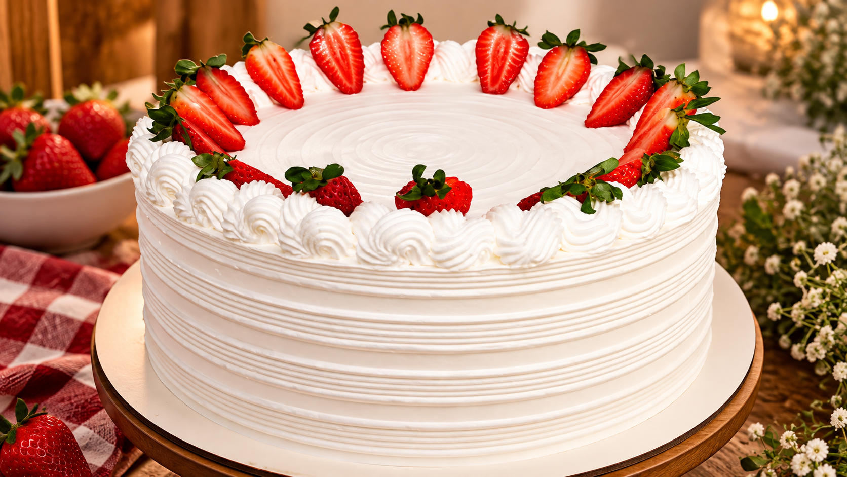 Bolo de Morango Especial